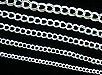 traditional double link silver charm bracelets